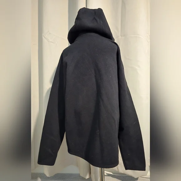 GAP FIT Black Hooded Jacket With Reflevtice Accent - Picture 4 of 6